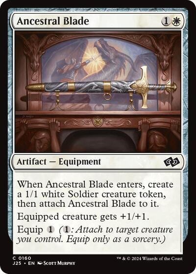 2024 Magic: The Gathering: Foundations Jumpstart (J25) - Ancestral Blade (#160, Common) (, Near Mint)
