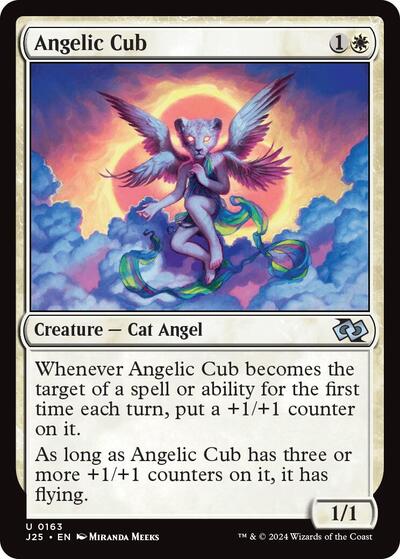 2024 Magic: The Gathering: Foundations Jumpstart (J25) - Angelic Cub (#163, Uncommon) (, Near Mint)