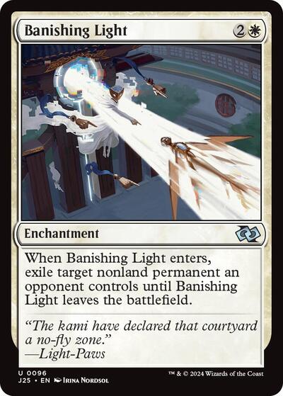 2024 Magic: The Gathering: Foundations Jumpstart (J25) - Banishing Light (#96, Uncommon) (, Near Mint)