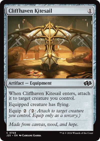 2024 Magic: The Gathering: Foundations Jumpstart (J25) - Cliffhaven Kitesail (#748, Common) (, Near Mint)
