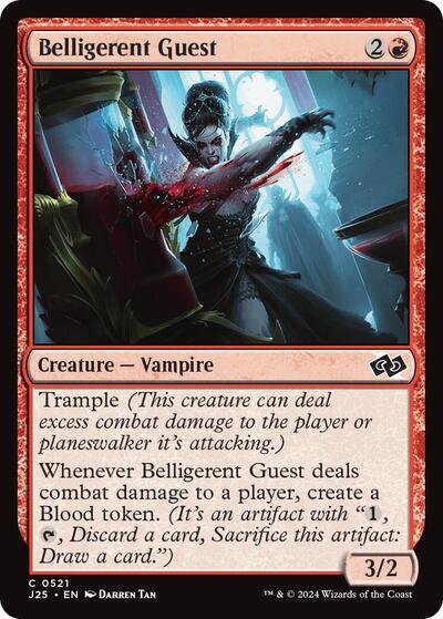 2024 Magic: The Gathering: Foundations Jumpstart (J25) - Belligerent Guest (#521, Common) (, Near Mint)