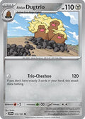 2024 Pokemon: SV08: Surging Sparks (SSP) - Alolan Dugtrio 123 191 (#123/191, Uncommon) (, Near Mint)