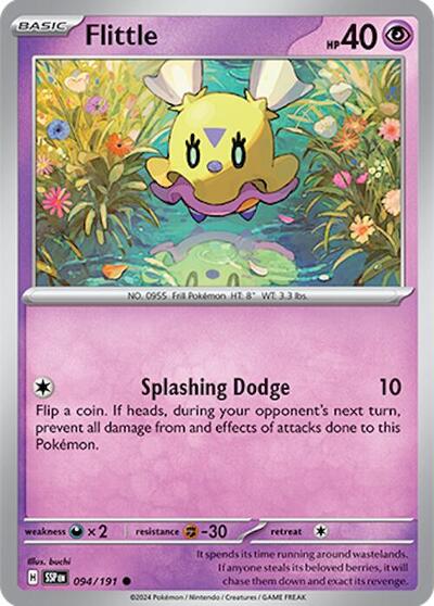 2024 Pokemon: SV08: Surging Sparks (SSP) - Flittle (#094/191, Common) (, Near Mint)