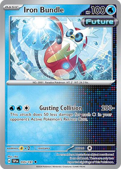 2024 Pokemon: SV08: Surging Sparks (SSP) - Iron Bundle (#055/191, Uncommon) (, Near Mint)