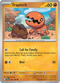 2024 Pokemon: SV08: Surging Sparks (SSP) - Trapinch (#104/191, Common) (, Near Mint)