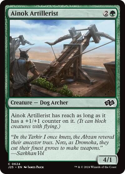 2024 Magic: The Gathering: Foundations Jumpstart (J25) - Ainok Artillerist (#624, Common) (, Near Mint)