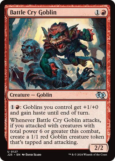 2024 Magic: The Gathering: Foundations Jumpstart (J25) - Battle Cry Goblin (#127, Uncommon) (, Near Mint)