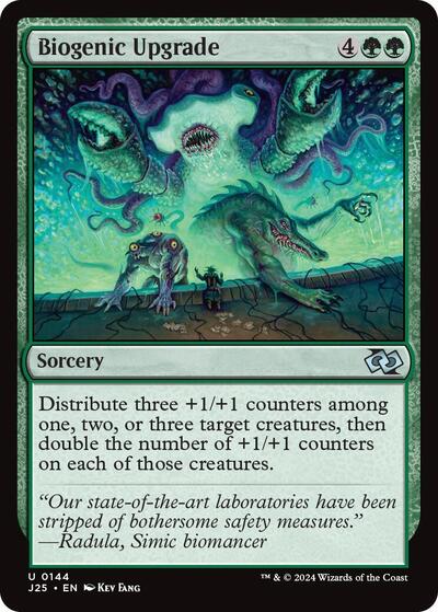 2024 Magic: The Gathering: Foundations Jumpstart (J25) - Biogenic Upgrade (#144, Uncommon) (, Near Mint)