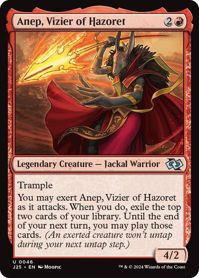 2024 Magic: The Gathering: Foundations Jumpstart (J25) - Anep Vizier of Hazoret Anime (#46, Uncommon) (, Near Mint)