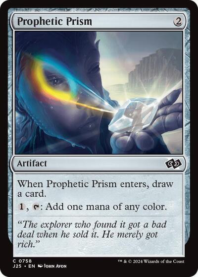 2024 Magic: The Gathering: Foundations Jumpstart (J25) - Prophetic Prism (#758, Common) (, Near Mint)