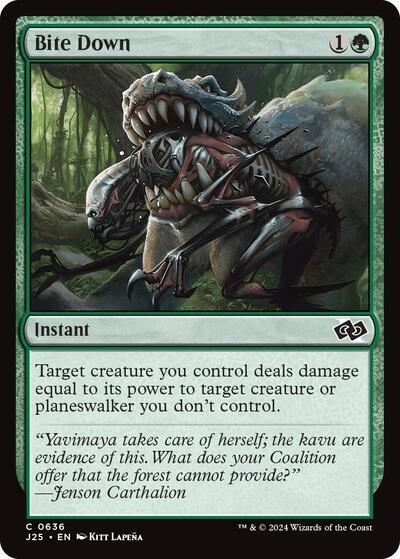 2024 Magic: The Gathering: Foundations Jumpstart (J25) - Bite Down (#636, Common) (, Near Mint)