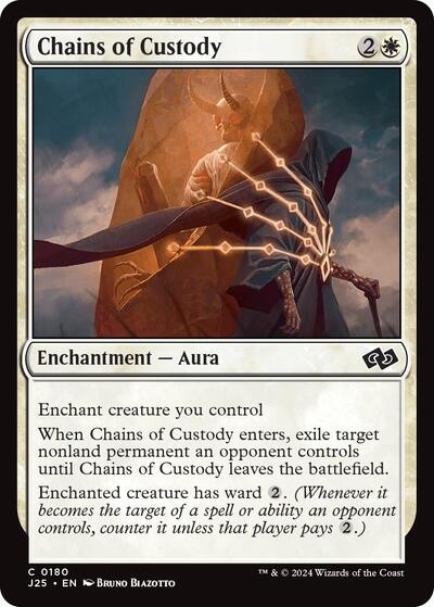 2024 Magic: The Gathering: Foundations Jumpstart (J25) - Chains of Custody (#180, Common) (, Near Mint)