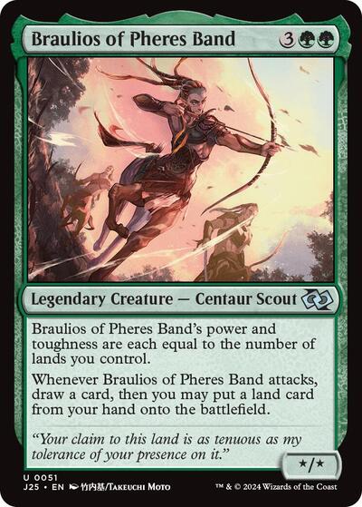 2024 Magic: The Gathering: Foundations Jumpstart (J25) - Braulios of Pheres Band Anime (#51, Uncommon) (, Near Mint)