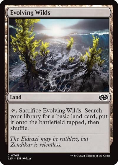 2024 Magic: The Gathering: Foundations Jumpstart (J25) - Evolving Wilds (#765, Common) (, Near Mint)