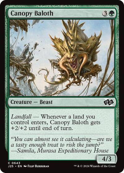 2024 Magic: The Gathering: Foundations Jumpstart (J25) - Canopy Baloth (#643, Common) (, Near Mint)
