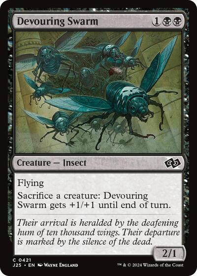 2024 Magic: The Gathering: Foundations Jumpstart (J25) - Devouring Swarm (#421, Common) (, Near Mint)