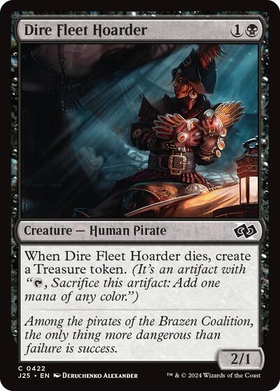 2024 Magic: The Gathering: Foundations Jumpstart (J25) - Dire Fleet Hoarder (#422, Common) (, Near Mint)