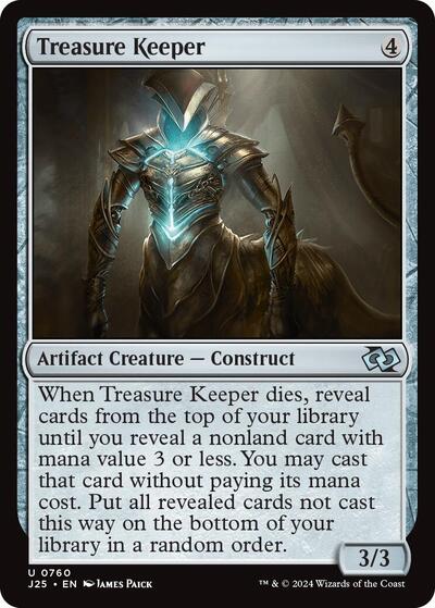 2024 Magic: The Gathering: Foundations Jumpstart (J25) - Treasure Keeper (#760, Uncommon) (, Near Mint)