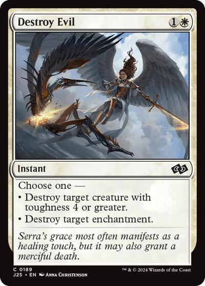 2024 Magic: The Gathering: Foundations Jumpstart (J25) - Destroy Evil (#189, Common) (, Near Mint)