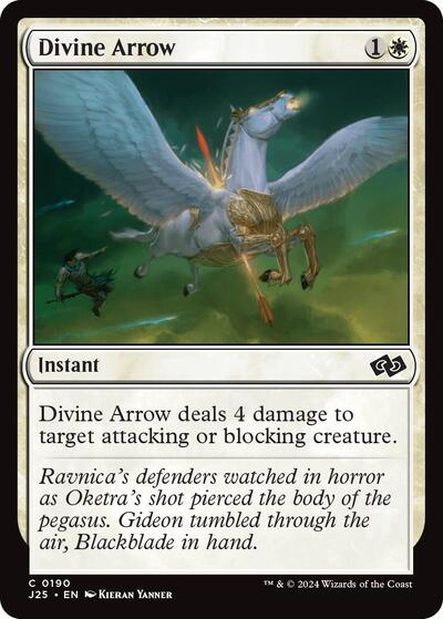 2024 Magic: The Gathering: Foundations Jumpstart (J25) - Divine Arrow (#190, Common) (, Near Mint)