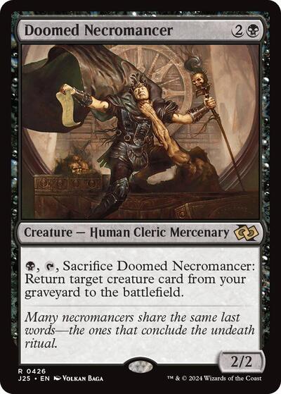 2024 Magic: The Gathering: Foundations Jumpstart (J25) - Doomed Necromancer (#426, Rare) (, Near Mint)