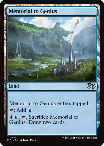 2024 Magic: The Gathering: Foundations Jumpstart (J25) - Memorial to Genius (#771, Uncommon) (, Near Mint)