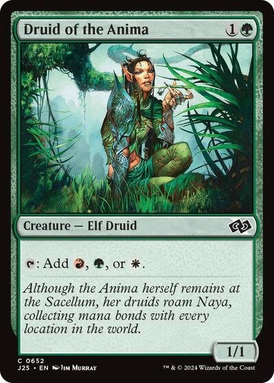 2024 Magic: The Gathering: Foundations Jumpstart (J25) - Druid of the Anima (#652, Common) (, Near Mint)