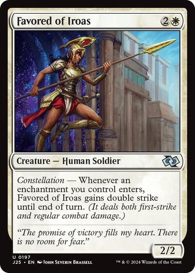 2024 Magic: The Gathering: Foundations Jumpstart (J25) - Favored of Iroas (#197, Uncommon) (, Near Mint)