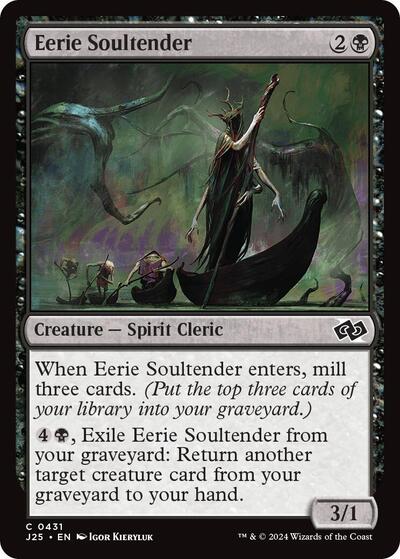 2024 Magic: The Gathering: Foundations Jumpstart (J25) - Eerie Soultender (#431, Common) (, Near Mint)