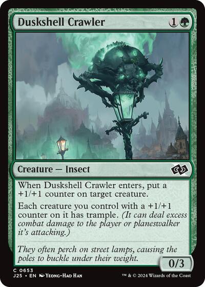 2024 Magic: The Gathering: Foundations Jumpstart (J25) - Duskshell Crawler (#653, Common) (, Near Mint)