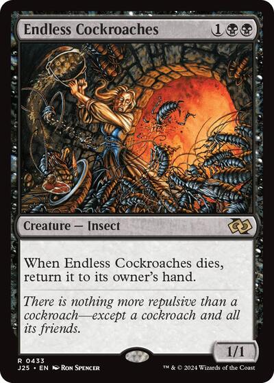 2024 Magic: The Gathering: Foundations Jumpstart (J25) - Endless Cockroaches (#433, Rare) (, Near Mint)