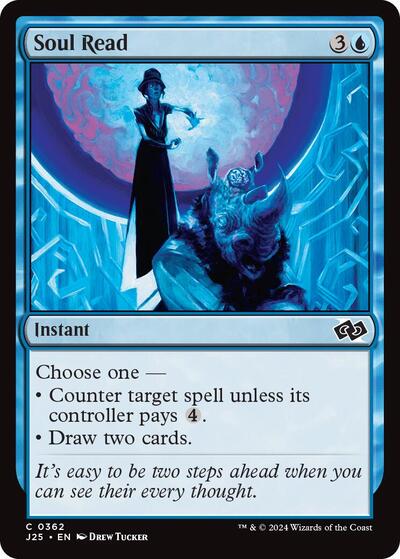 2024 Magic: The Gathering: Foundations Jumpstart (J25) - Soul Read (#362, Common) (, Near Mint)