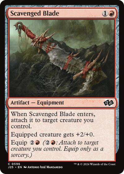 2024 Magic: The Gathering: Foundations Jumpstart (J25) - Scavenged Blade (#596, Common) (, Near Mint)