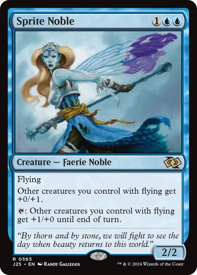 2024 Magic: The Gathering: Foundations Jumpstart (J25) - Sprite Noble (#365, Rare) (, Near Mint)