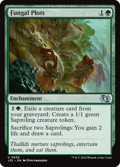 2024 Magic: The Gathering: Foundations Jumpstart (J25) - Fungal Plots (#658, Uncommon) (, Near Mint)