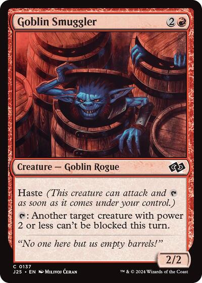 2024 Magic: The Gathering: Foundations Jumpstart (J25) - Goblin Smuggler (#137, Common) (, Near Mint)