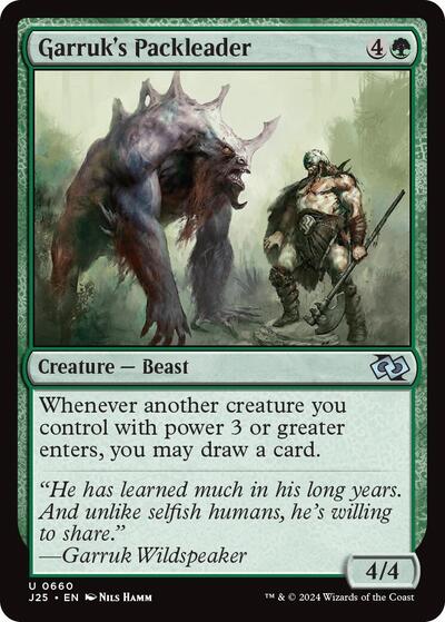 2024 Magic: The Gathering: Foundations Jumpstart (J25) - Garruks Packleader (#660, Uncommon) (, Near Mint)