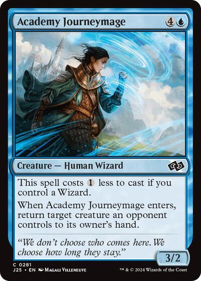 2024 Magic: The Gathering: Foundations Jumpstart (J25) - Academy Journeymage (#281, Common) (, Near Mint)