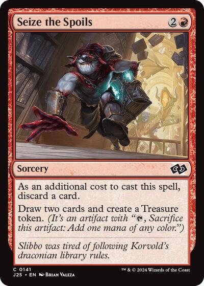 2024 Magic: The Gathering: Foundations Jumpstart (J25) - Seize the Spoils (#141, Common) (, Near Mint)