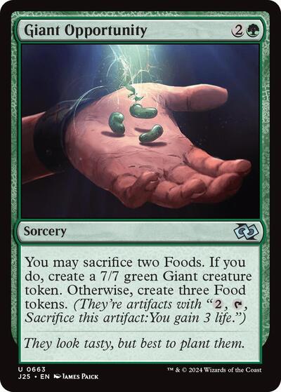2024 Magic: The Gathering: Foundations Jumpstart (J25) - Giant Opportunity (#663, Uncommon) (, Near Mint)