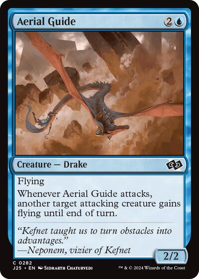 2024 Magic: The Gathering: Foundations Jumpstart (J25) - Aerial Guide (#282, Common) (, Near Mint)