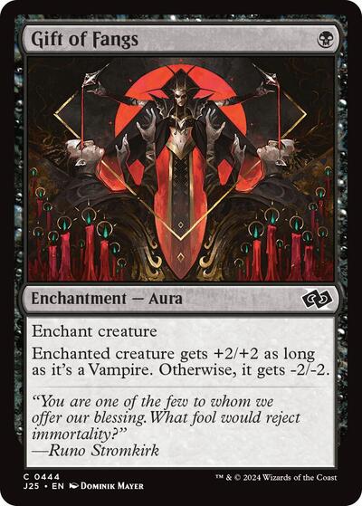 2024 Magic: The Gathering: Foundations Jumpstart (J25) - Gift of Fangs (#444, Common) (, Near Mint)