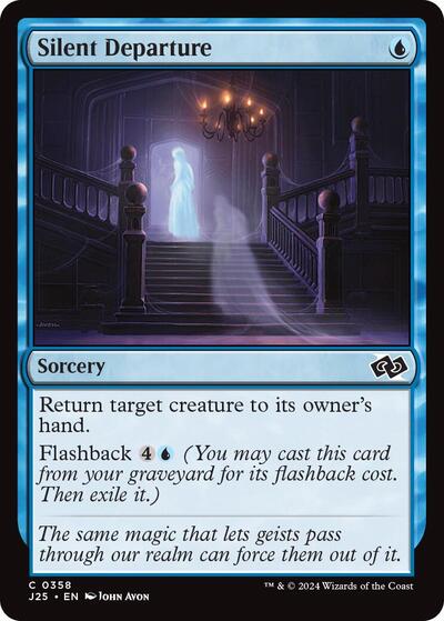 2024 Magic: The Gathering: Foundations Jumpstart (J25) - Silent Departure (#358, Common) (, Near Mint)