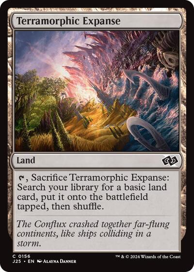2024 Magic: The Gathering: Foundations Jumpstart (J25) - Terramorphic Expanse (#156, Common) (, Near Mint)
