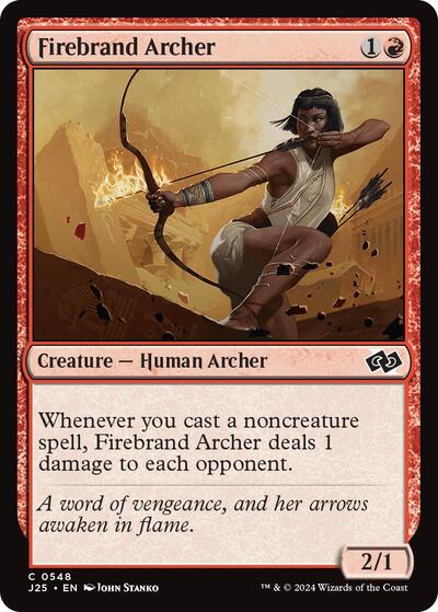 2024 Magic: The Gathering: Foundations Jumpstart (J25) - Firebrand Archer (#548, Common) (, Near Mint)