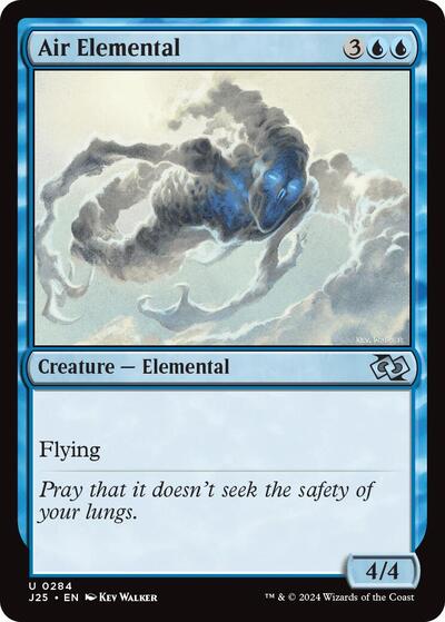 2024 Magic: The Gathering: Foundations Jumpstart (J25) - Air Elemental (#284, Uncommon) (, Near Mint)