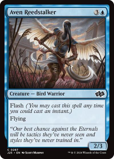 2024 Magic: The Gathering: Foundations Jumpstart (J25) - Aven Reedstalker (#287, Common) (, Near Mint)