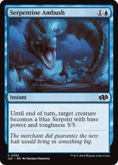 2024 Magic: The Gathering: Foundations Jumpstart (J25) - Serpentine Ambush (#352, Common) (, Near Mint)