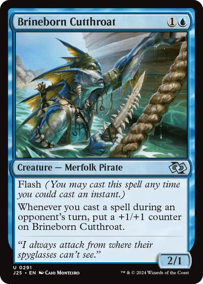 2024 Magic: The Gathering: Foundations Jumpstart (J25) - Brineborn Cutthroat (#291, Uncommon) (, Near Mint)