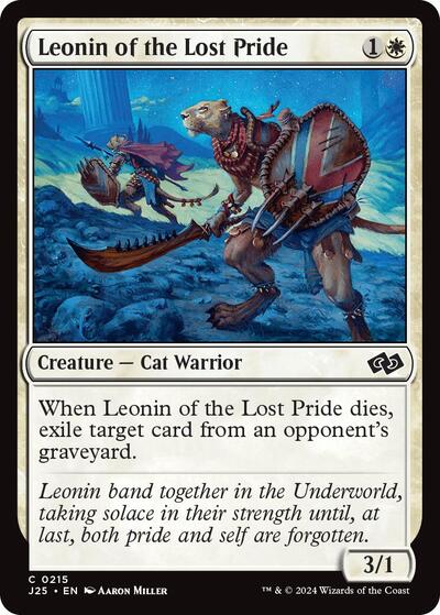 2024 Magic: The Gathering: Foundations Jumpstart (J25) - Leonin of the Lost Pride (#215, Common) (, Near Mint)